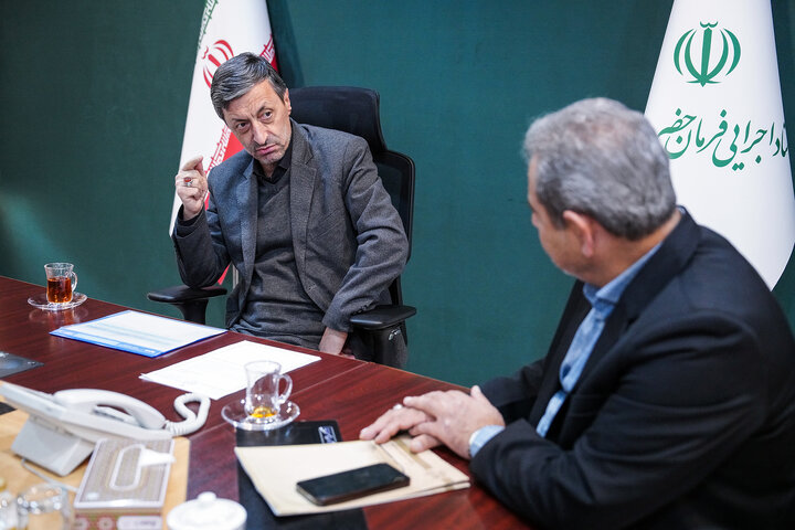 دیدار رمضان رحیمی دشتلویی نماینده مردم فلاورجان در مجلس شورای اسلامی با رئیس ستاد اجرایی فرمان امام 