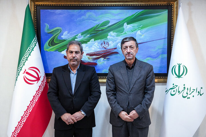 دیدار رمضان رحیمی دشتلویی نماینده مردم فلاورجان در مجلس شورای اسلامی با رئیس ستاد اجرایی فرمان امام 