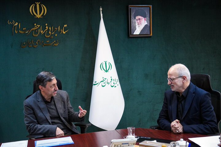 دیدار حسین محمدزاده نماینده مردم درگز در مجلس شورای اسلامی با رئیس ستاد اجرایی فرمان امام 