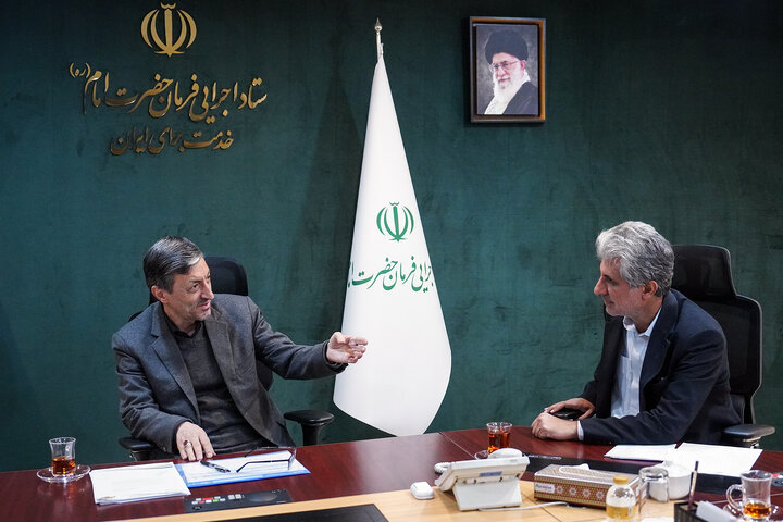 دیدار محمد انور بجارزهی نماینده مردم چابهار و نیکشهر در مجلس شورای اسلامی با رئیس ستاد اجرایی فرمان امام