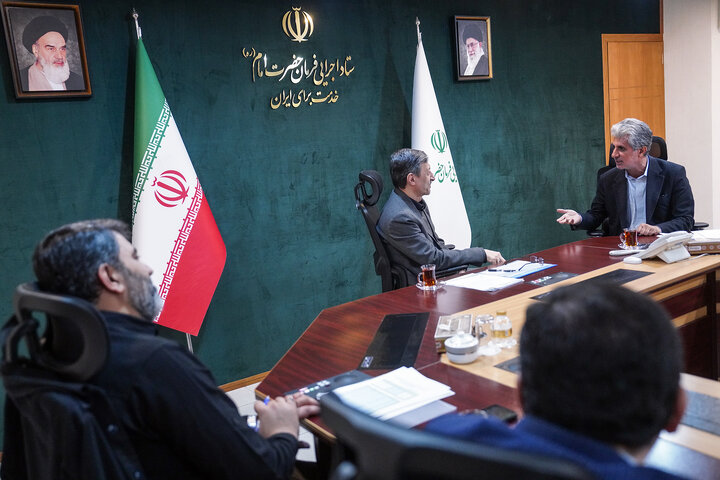 دیدار محمد انور بجارزهی نماینده مردم چابهار و نیکشهر در مجلس شورای اسلامی با رئیس ستاد اجرایی فرمان امام