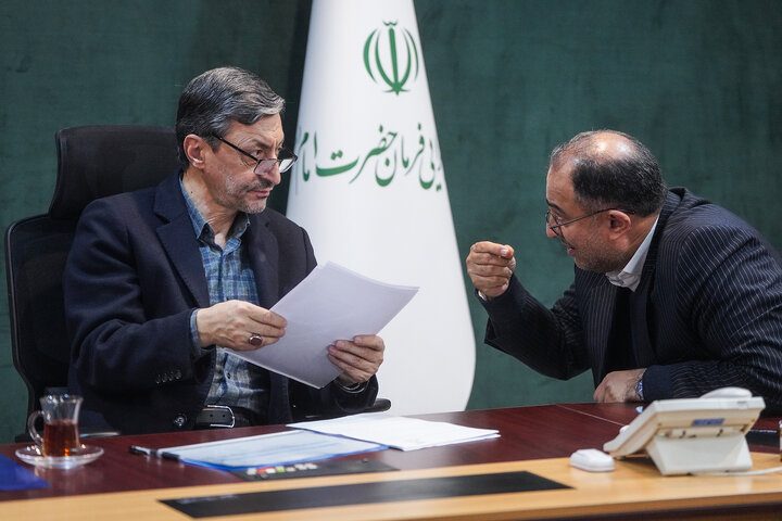 دیدار احمد فاطمی نماینده مردم بابل در مجلس شورای اسلامی با رئیس ستاد اجرایی فرمان امام