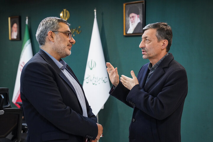 سید پرویز فتاح رئیس ستاد اجرایی فرمان امام و ارسلان مالکی مدیرعامل سازمان اموال و املاک ستاد