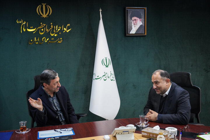 دیدار احمد فاطمی نماینده مردم بابل در مجلس شورای اسلامی با رئیس ستاد اجرایی فرمان امام