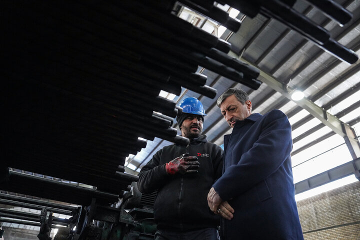 بازدید فتاح از سپنتای مرند/ تولد دوباره کارخانه‌ای که با موشک‌‌های رژیم صهیونی تخریب شد