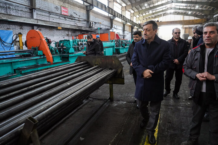 بازدید فتاح از سپنتای مرند/ تولد دوباره کارخانه‌ای که با موشک‌‌های رژیم صهیونی تخریب شد