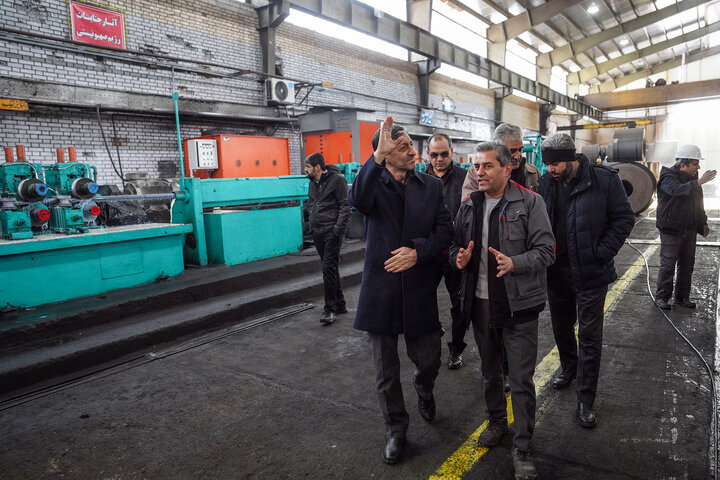 بازدید فتاح از سپنتای مرند/ تولد دوباره کارخانه‌ای که با موشک‌‌های رژیم صهیونی تخریب شد