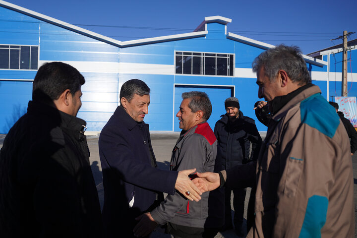 بازدید فتاح از سپنتای مرند/ تولد دوباره کارخانه‌ای که با موشک‌های رژیم صهیونی تخریب شد