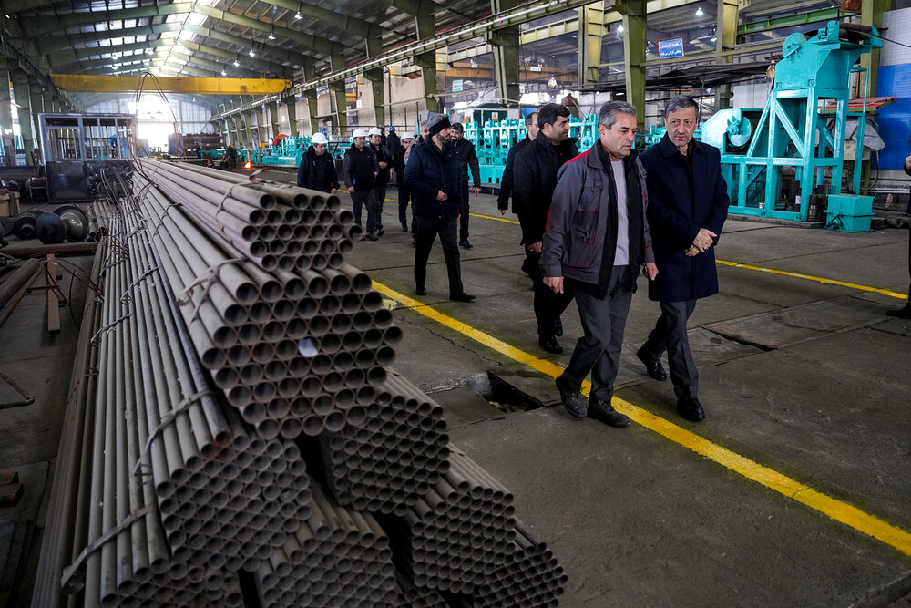 بازدید فتاح از سپنتای مرند/ تولد دوباره کارخانه‌ای که با موشک‌های رژیم صهیونی تخریب شد
